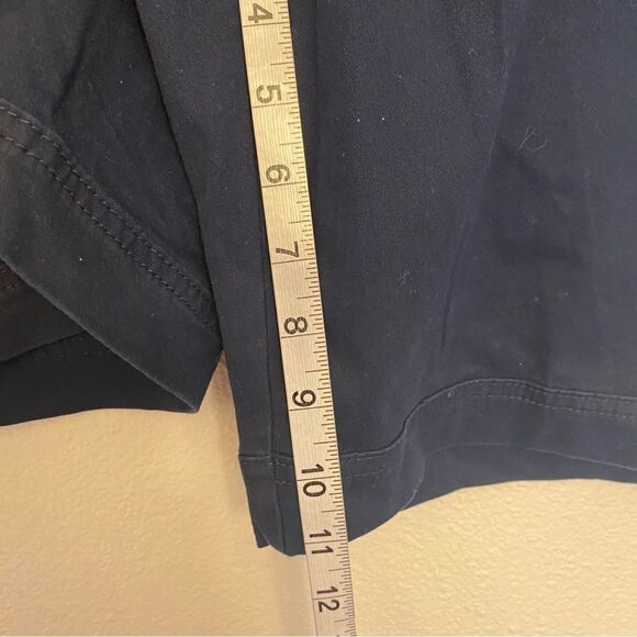 Gloria Vanderbilt Sierra Stretch Twill Short With Belted navy plus size 24W - Picture 8 of 11